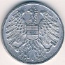 Austrian Schilling - 1 Schilling - Austria - 1957 - Aluminum - KM# 2871 - 0